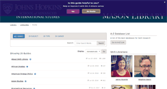 Desktop Screenshot of libguides.sais-jhu.edu