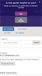 Mobile Screenshot of libguides.sais-jhu.edu