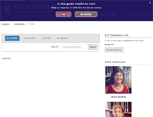 Tablet Screenshot of libguides.sais-jhu.edu